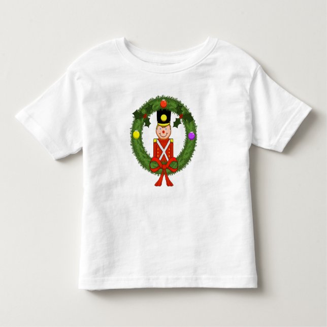 Klassisk julsoldat Småbarn T-Shirt (Framsida)
