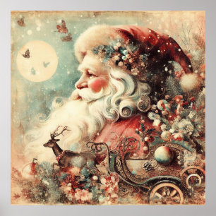 Klassisk jultomte Poster