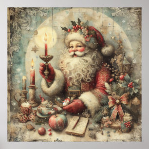 Klassisk jultomte Poster