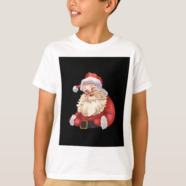 Klassisk Jultomten jul T-Shirt" T Shirt (Framsida)
