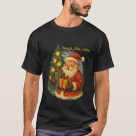 Klassisk jultröja med tomte under trädet t shirt