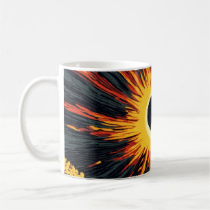 klassisk kaffe mugg med sol-design