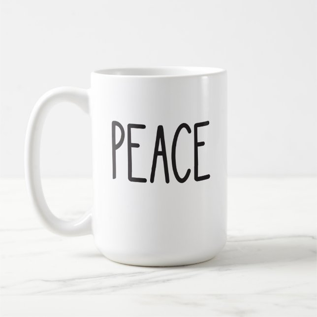 Klassisk kaffe Mugg: Peace Kaffemugg (Vänster)