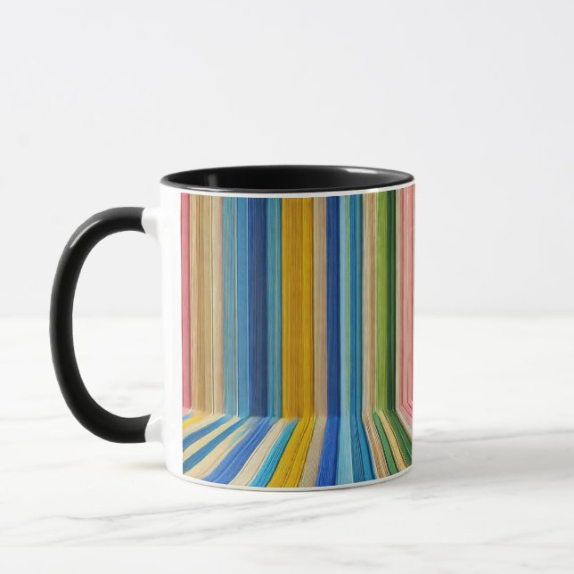 Klassisk Kaffemugg Med Randmönster (Vänster)