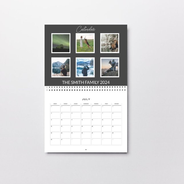 Klassisk kalender för svart och vitt galleri (Skapare uppladdad)