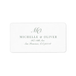 Klassisk kalligrafi adressetikett