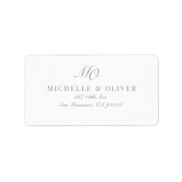Klassisk kalligrafi adressetikett