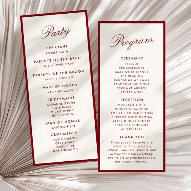 Klassisk kalligrafi Deep Red Old Money Program (Skapare uppladdad)