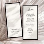 Klassisk kalligrafi Gamla pengar Meny<br><div class="desc">Konstruktionsinsamlingen "Classic Calligraphy Old Money" i bröllop är en tidlös och elegant svit som inspirerats av en förfinad tradition och underskattad lyx. Med skarp svart gräns, ömtålig serif typsnitt och romantisk manusskrift, sänder den här sorten sofistikerad charm som påminner om vintage soirées och äldre gods. Perfekten för formella bröllop- och...</div>