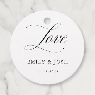 Klassisk kalligrafi Kärlek Märkre för Elegant bröl Gåvor Etiketter