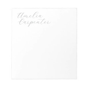 Klassisk kalligrafi minimalistisk professionell anteckningsblock