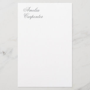 Klassisk kalligrafi minimalistisk professionell brevpapper