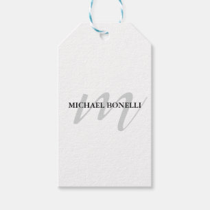 Klassisk kalligrafi monogram professionell presentetikett