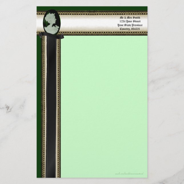 Klassisk kamera (jade/Grönt) Brevpapper (Framsida)