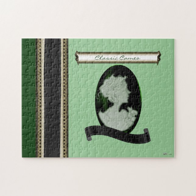 Klassisk kamera (jade/Grönt) Pussel (Horisontell)