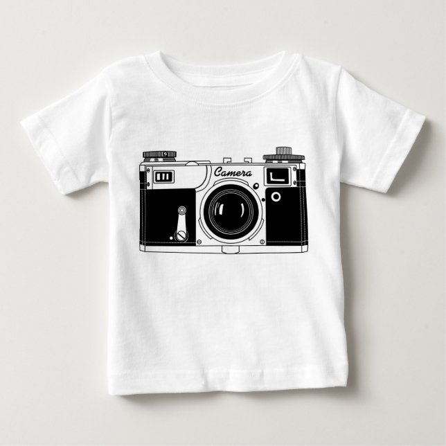 Klassisk kamera tee shirt (Framsida)