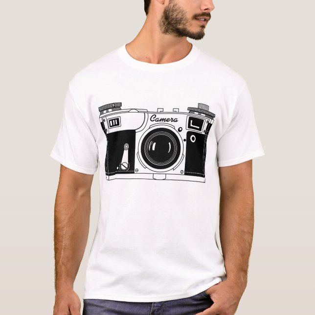 Klassisk kamera tee shirt (Framsida)