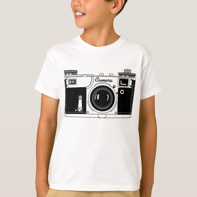 Klassisk kamera tee shirt (Framsida)
