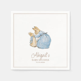 Klassisk kanin Baby Shower Pappersservett