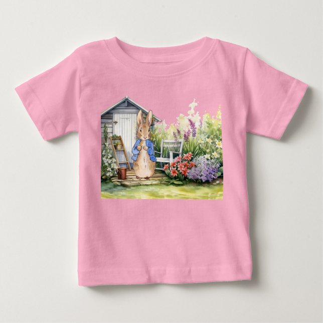 Klassisk kanin blå jacka t shirt (Framsida)