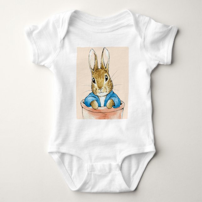 Klassisk kanin blå jacka t shirt (Framsida)