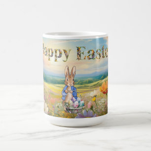 Klassisk kanin Glad påsk  Kaffemugg