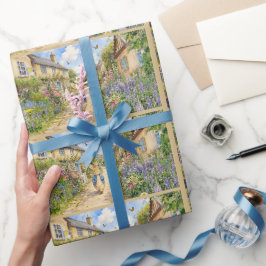 Klassisk kanin i engelsk landsby presentpapper