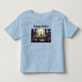 Klassisk kanin påskharen med påskägg t shirt