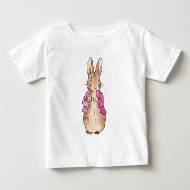 Klassisk kanin rosa jacka t shirt (Framsida)