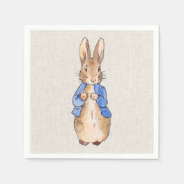 Klassisk kanin som bär blå jacka pappersservett