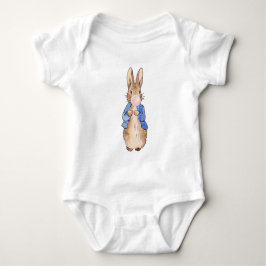 Klassisk kanin som blåser rosa tuggummi baby bodys t shirt