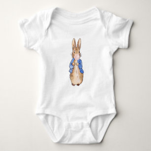 Klassisk kanin som blåser rosa tuggummi Baby Bodys T Shirt