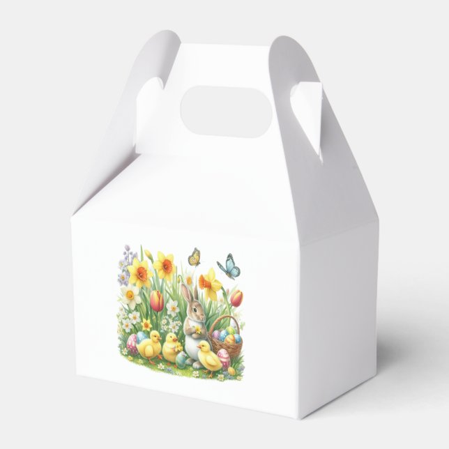 Klassisk kanin/Vintage vår/kyckling Presentaskar (Framsidan Sidan)