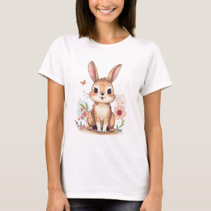 Klassisk kanindesign - minimalistisk t shirt
