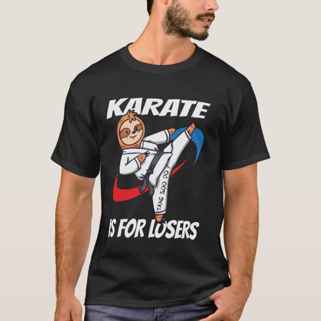 Klassisk karate är för förlorare Tang Soo Do ameri T Shirt (Framsida)