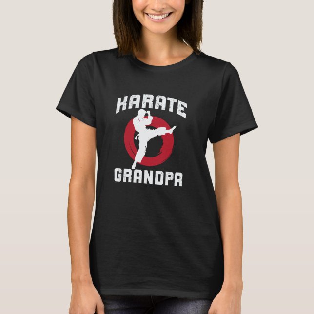 Klassisk karate farfar stolt karate farfar 2 t shirt (Framsida)