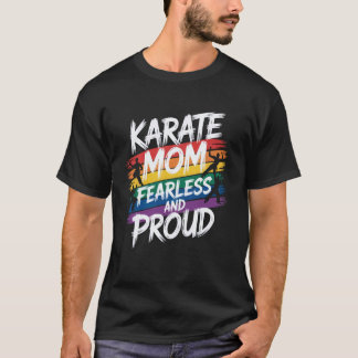 Klassisk karate-mamma mors dag 4 t shirt