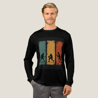 Klassisk karate-siluett långärmad t-shirt