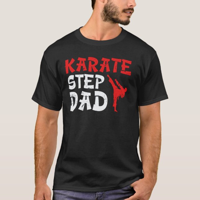 Klassisk Karate Styvfar Stolt Karate Styvfar Karat T Shirt (Framsida)