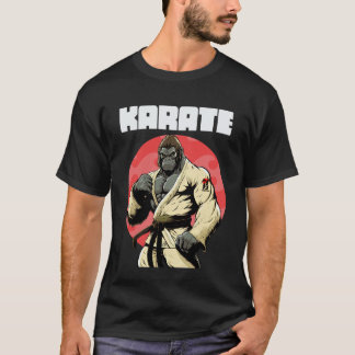 Klassisk Karateka Karate Gorilla 1 T Shirt