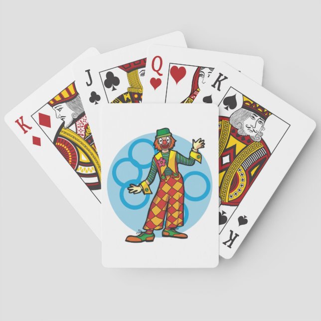 Klassisk Karnevalsklown Casinokort (Baksidan)