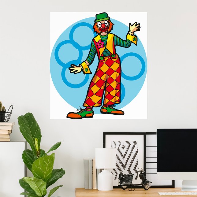 Klassisk Karnevalsklown Poster (Skapare uppladdad)
