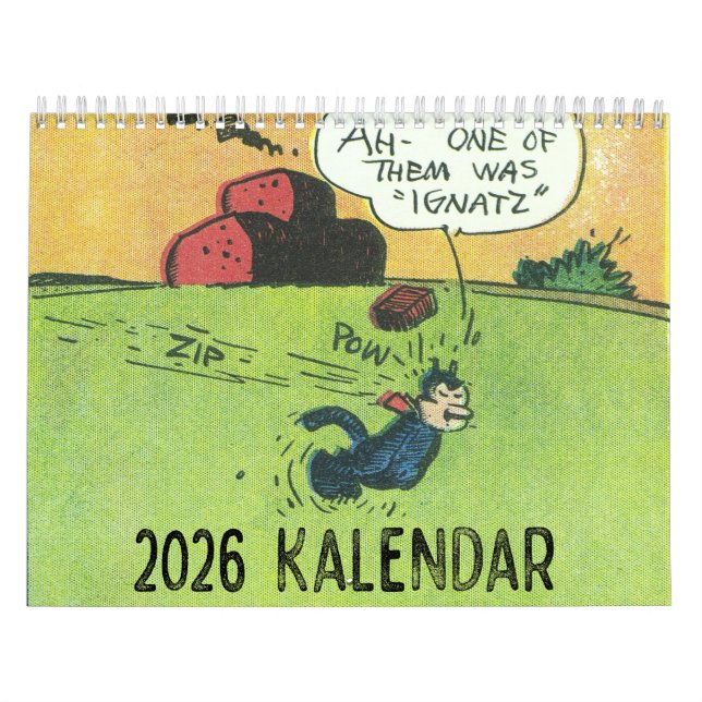 Klassisk Kartoon Katt 2026 Kalender (Omslag)