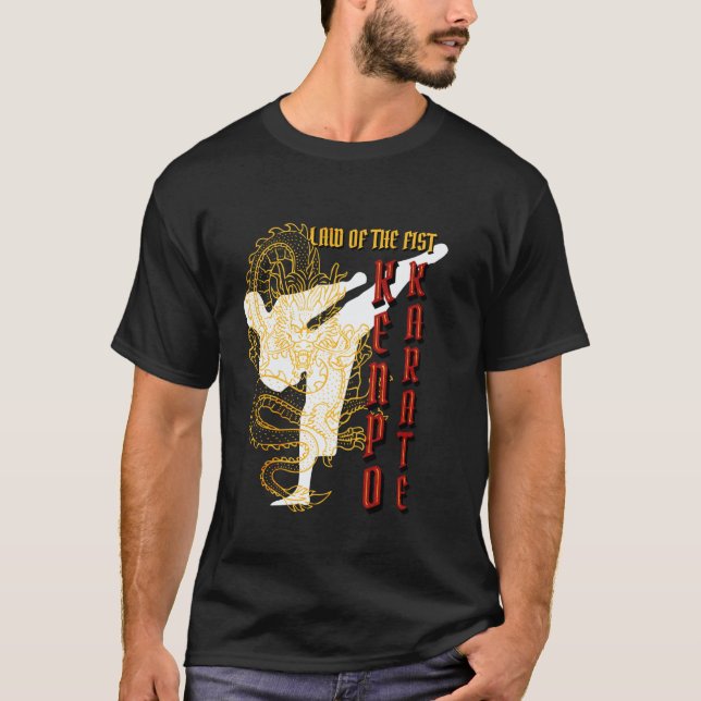 Klassisk Kenpo Karate nävens lag T Shirt (Framsida)