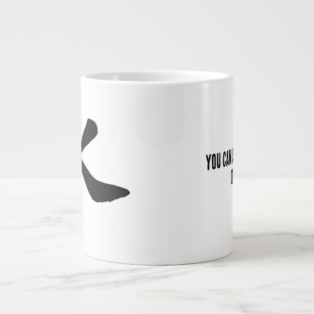 Klassisk kinesisk kalligrafi-Vatten-#001- Jumbo Mugg (Framsidan)