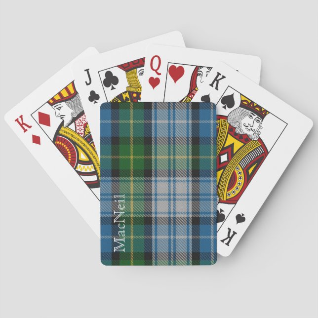 Klassisk Klan MacNeil Tartan Play Cards Spel Kort (Baksidan)