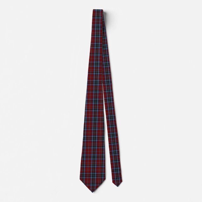 Klassisk Klan MacTavish Tartan Play Neck Tie Slips (Framsida)