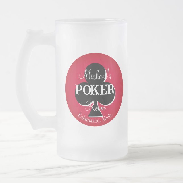 Klassisk Klubb för uppspelningskort Frostat Ölglas (Vänster)