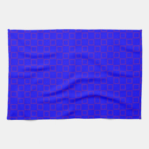Klassisk kökshandduk med blå Abstract Design