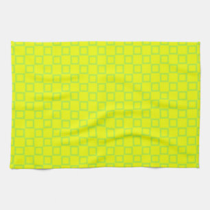 Klassisk kökshandduk med gult Abstract Design